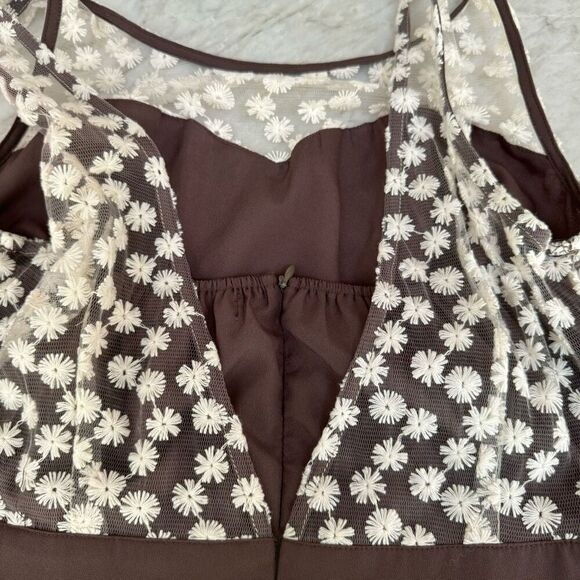 Altar’d State cotton blend mesh tulle fit and flare dress embroidered top size M - Picture 8 of 9
